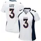 Game White Women's Wil Lutz Denver Broncos Jersey