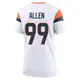 Game White Women's Zach Allen Denver Broncos 2nd Jersey