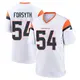 Game White Youth Alex Forsyth Denver Broncos 2nd Jersey