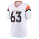 Game White Youth Alex Palczewski Denver Broncos 2nd Jersey