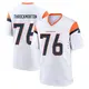 Game White Youth Calvin Throckmorton Denver Broncos 2nd Jersey