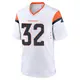 Game White Youth Delarrin Turner-Yell Denver Broncos 2nd Jersey