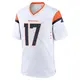 Game White Youth Devaughn Vele Denver Broncos 2nd Jersey