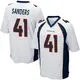 Game White Youth Drew Sanders Denver Broncos Jersey