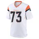 Game White Youth Frank Crum Denver Broncos 2nd Jersey