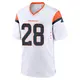 Game White Youth Jamaal Charles Denver Broncos 2nd Jersey