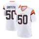 Game White Youth Jonas Griffith Denver Broncos 2nd Jersey