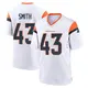 Game White Youth Keidron Smith Denver Broncos 2nd Jersey