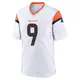 Game White Youth Kendall Hinton Denver Broncos 2nd Jersey