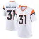 Game White Youth Kris Abrams-Draine Denver Broncos 2nd Jersey