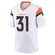 Game White Youth Kris Abrams-Draine Denver Broncos 2nd Jersey