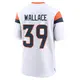 Game White Youth Levi Wallace Denver Broncos 2nd Jersey