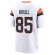 Game White Youth Lucas Krull Denver Broncos 2nd Jersey