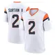 Game White Youth Pat Surtain II Denver Broncos 2nd Jersey