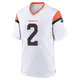 Game White Youth Pat Surtain II Denver Broncos 2nd Jersey