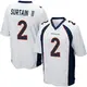 Game White Youth Pat Surtain II Denver Broncos Jersey