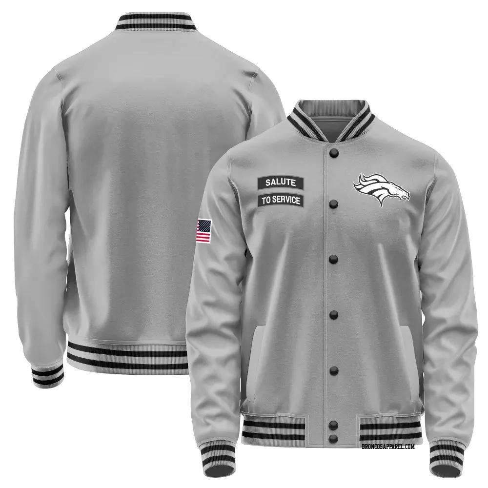 Gray Men's Denver Broncos Salute to Service Performance Jacket