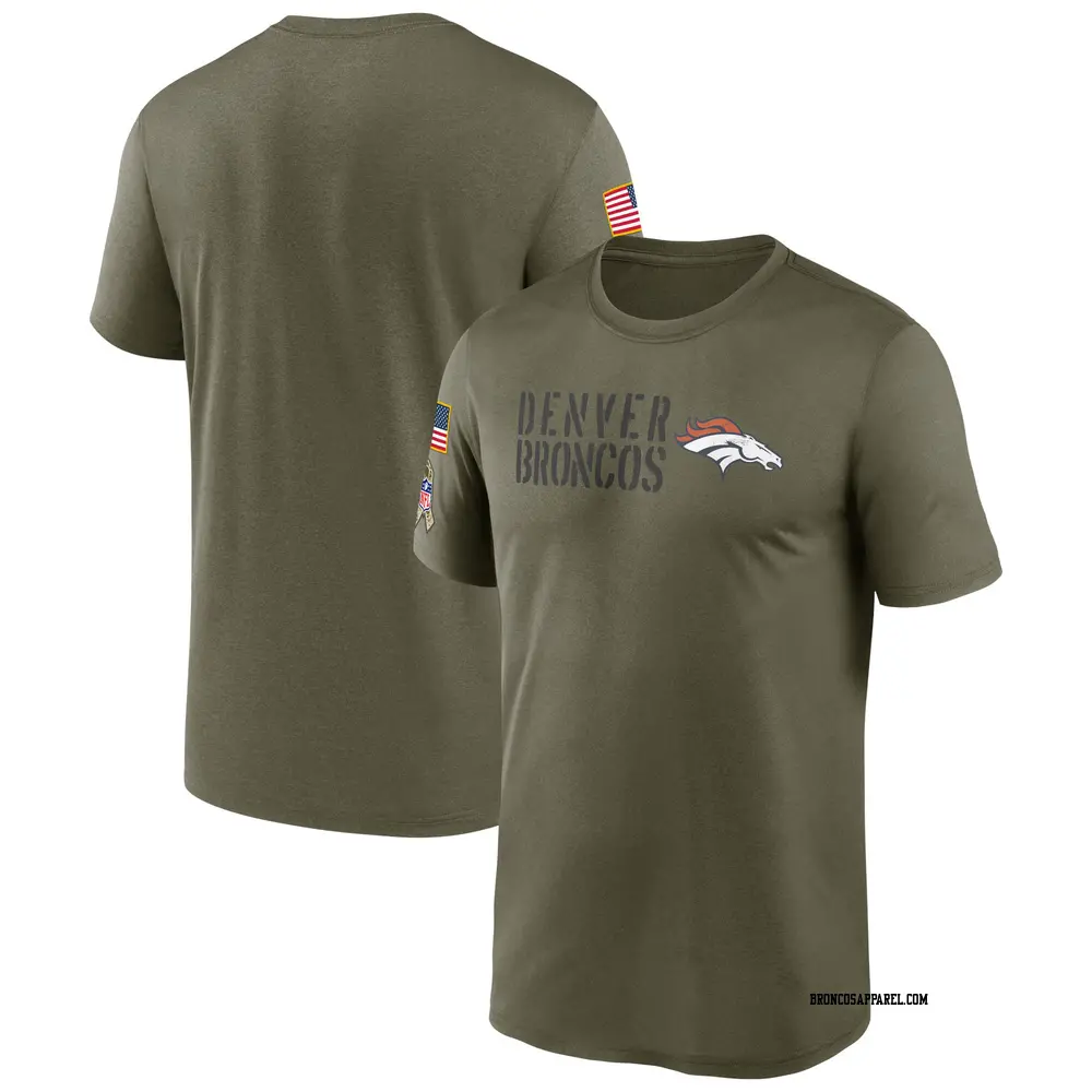 Legend Olive Men's Denver Broncos 2022 Salute to Service Team T-Shirt