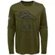 Legend Olive Youth Denver Broncos 2018 Salute to Service Performance Long Sleeve T-Shirt