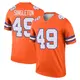 Legend Orange Men's Alex Singleton Denver Broncos Alternate Mile High Collection 1977 Throwback Jersey