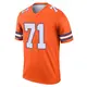 Legend Orange Men's Cam Fleming Denver Broncos Alternate Mile High Collection 1977 Throwback Jersey