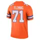 Legend Orange Men's Cam Fleming Denver Broncos Alternate Mile High Collection 1977 Throwback Jersey