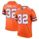 Legend Orange Men's Delarrin Turner-Yell Denver Broncos Alternate Mile High Collection 1977 Throwback Jersey