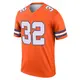 Legend Orange Men's Delarrin Turner-Yell Denver Broncos Alternate Mile High Collection 1977 Throwback Jersey