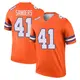 Legend Orange Men's Drew Sanders Denver Broncos Alternate Mile High Collection 1977 Throwback Jersey