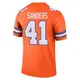 Legend Orange Men's Drew Sanders Denver Broncos Alternate Mile High Collection 1977 Throwback Jersey