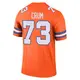 Legend Orange Men's Frank Crum Denver Broncos Alternate Mile High Collection 1977 Throwback Jersey