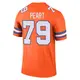 Legend Orange Men's Matt Peart Denver Broncos Alternate Mile High Collection 1977 Throwback Jersey