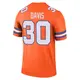 Legend Orange Men's Terrell Davis Denver Broncos Alternate Mile High Collection 1977 Throwback Jersey