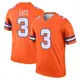 Legend Orange Men's Wil Lutz Denver Broncos Alternate Mile High Collection 1977 Throwback Jersey