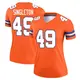 Legend Orange Women's Alex Singleton Denver Broncos Alternate Mile High Collection 1977 Throwback Jersey