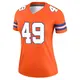 Legend Orange Women's Alex Singleton Denver Broncos Alternate Mile High Collection 1977 Throwback Jersey