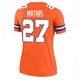 Legend Orange Women's Damarri Mathis Denver Broncos Alternate Mile High Collection 1977 Throwback Jersey