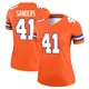 Legend Orange Women's Drew Sanders Denver Broncos Alternate Mile High Collection 1977 Throwback Jersey