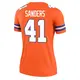 Legend Orange Women's Drew Sanders Denver Broncos Alternate Mile High Collection 1977 Throwback Jersey