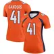 Legend Orange Women's Drew Sanders Denver Broncos Jersey