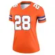 Legend Orange Women's Jamaal Charles Denver Broncos Alternate Mile High Collection 1977 Throwback Jersey