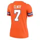 Legend Orange Women's John Elway Denver Broncos Alternate Mile High Collection 1977 Throwback Jersey