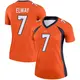 Legend Orange Women's John Elway Denver Broncos Jersey