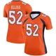 Legend Orange Women's Jonah Elliss Denver Broncos Jersey