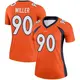 Legend Orange Women's Jordan Miller Denver Broncos Jersey