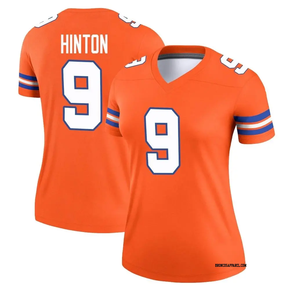 Legend Orange Women's Kendall Hinton Denver Broncos Alternate Mile High Collection 1977 Throwback Jersey