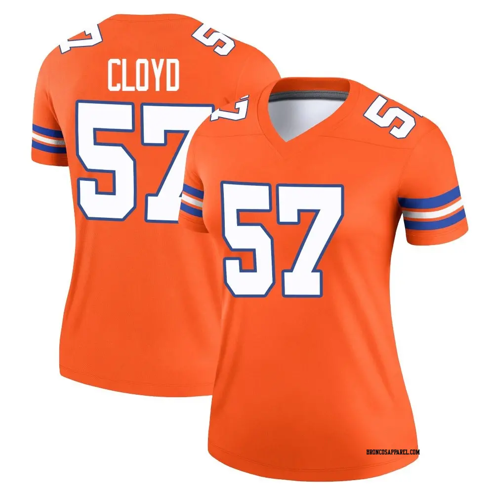 Legend Orange Women's K.J. Cloyd Denver Broncos Alternate Mile High Collection 1977 Throwback Jersey