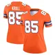 Legend Orange Women's Lucas Krull Denver Broncos Alternate Mile High Collection 1977 Throwback Jersey