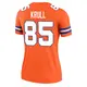 Legend Orange Women's Lucas Krull Denver Broncos Alternate Mile High Collection 1977 Throwback Jersey