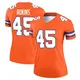 Legend Orange Women's Nate Adkins Denver Broncos Alternate Mile High Collection 1977 Throwback Jersey